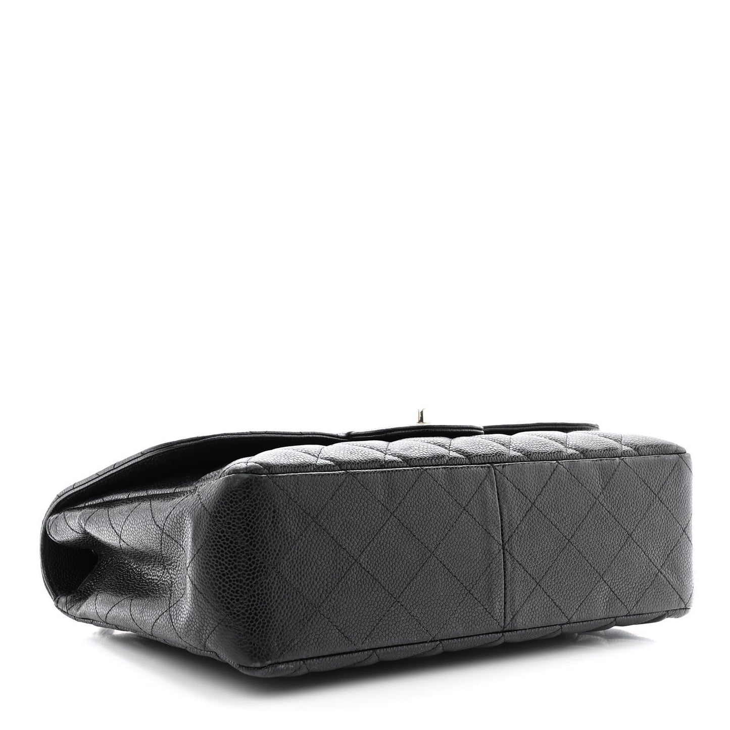 Caviar Quilted Jumbo Single Flap Black