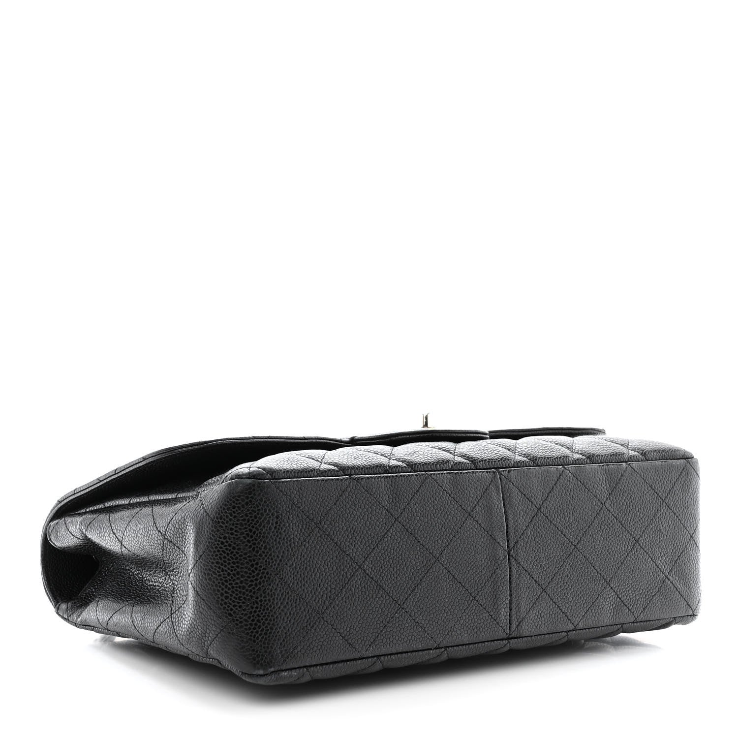Chanel Caviar Quilted Jumbo Single Flap Black 4 of 13