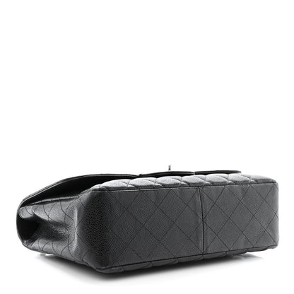 Chanel Caviar Quilted Jumbo Single Flap Black 4 of 13