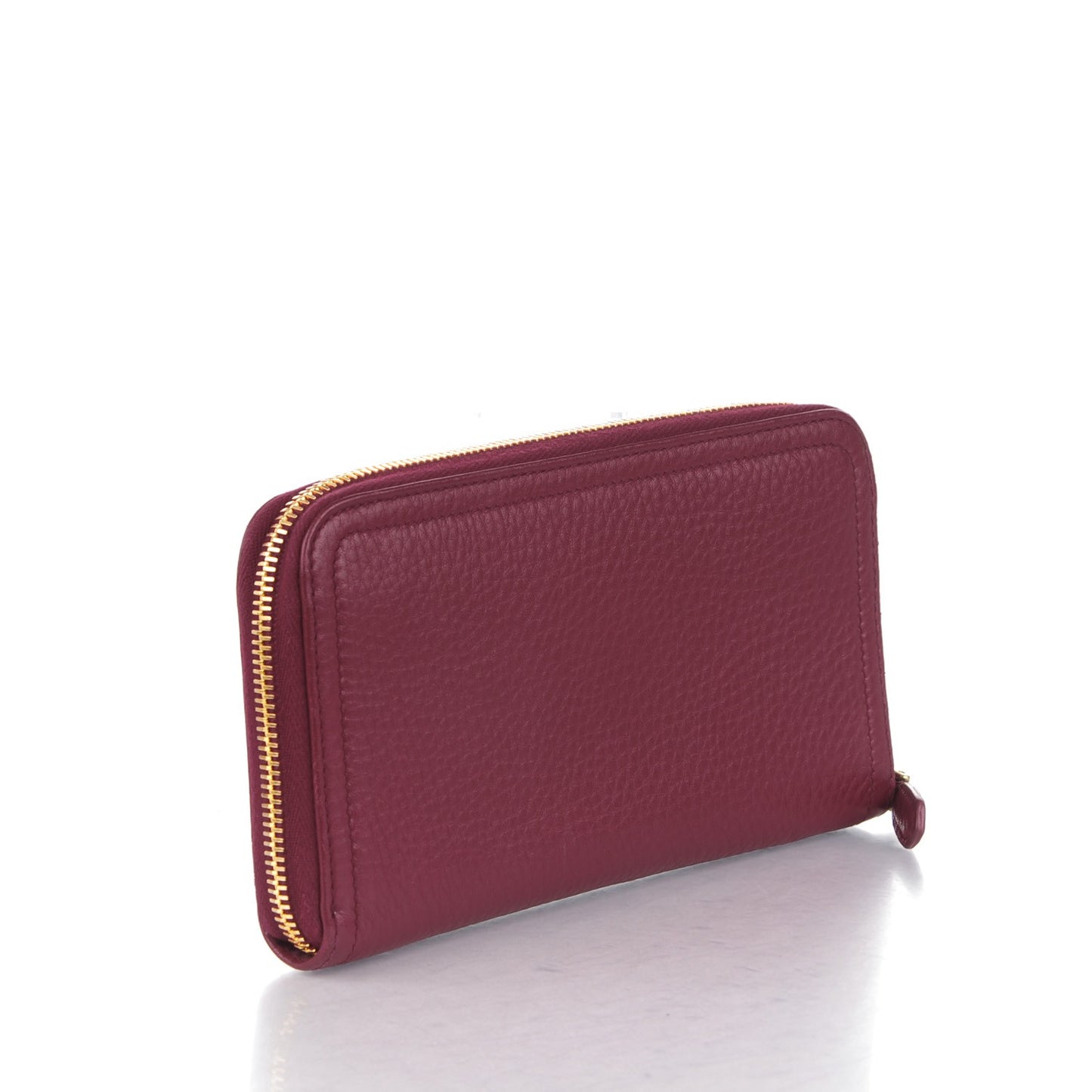 Vitello Daino Zip Around Wallet Ametista