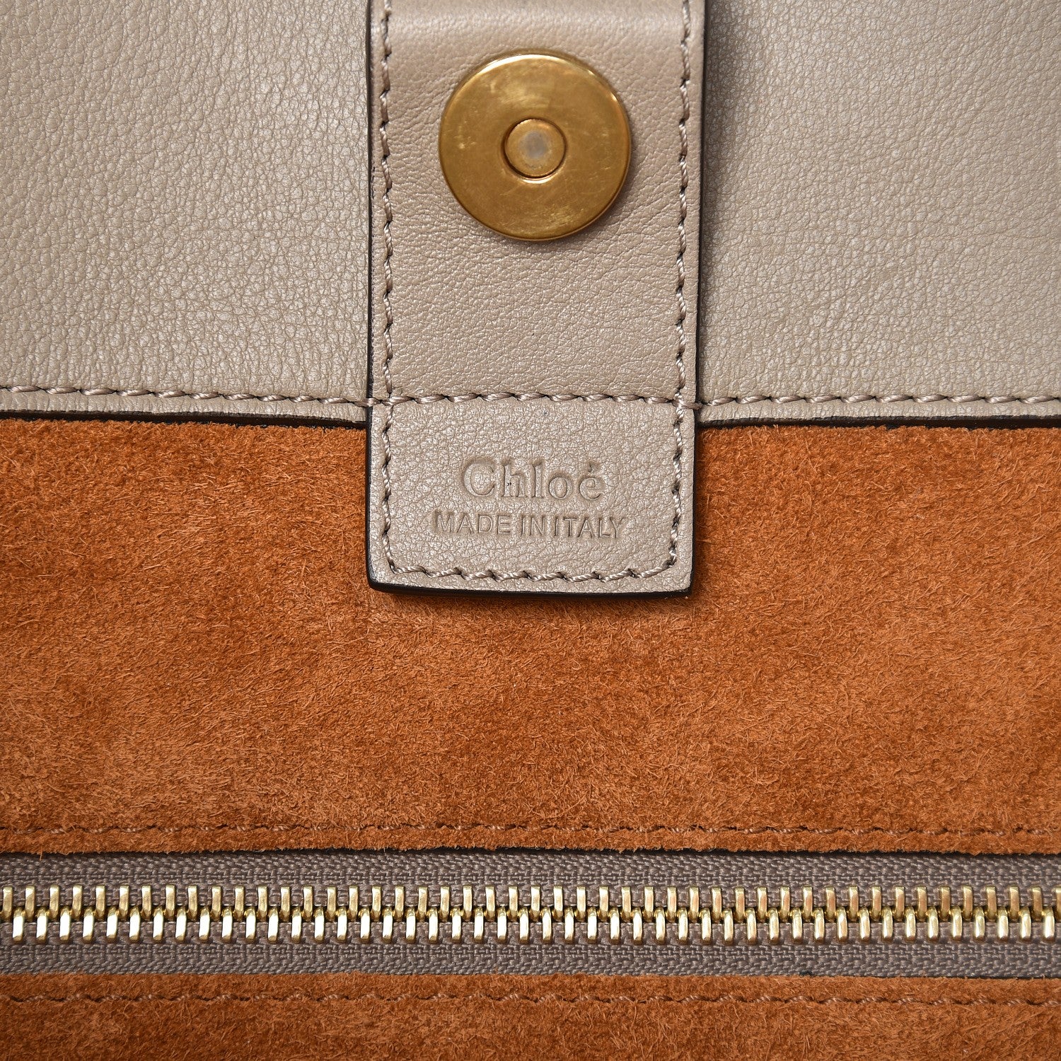 Chloe Smooth Calfskin Medium Milo Shopping Tote Motty Grey 5 of 9