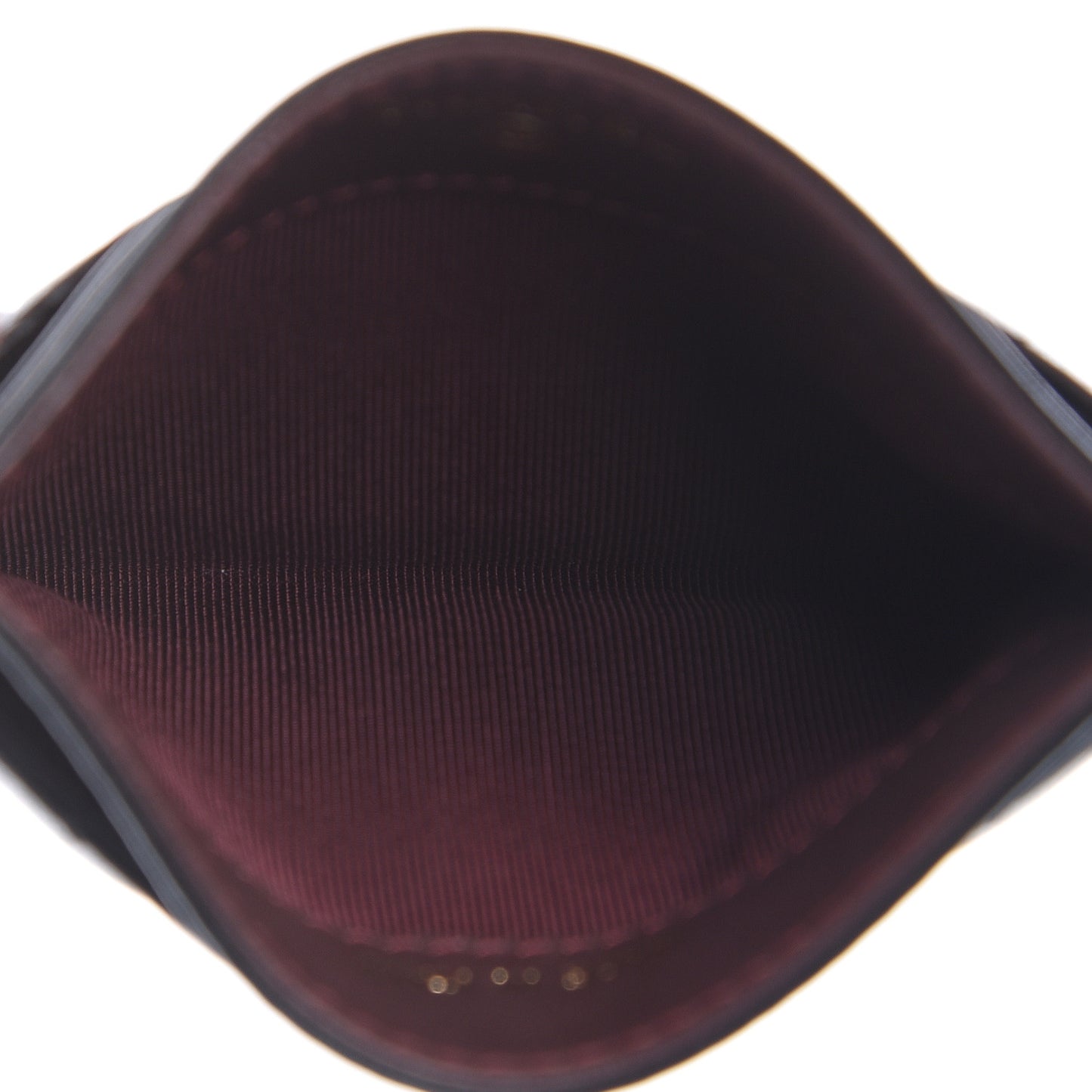 Lambskin Chevron Quilted Card Holder Black