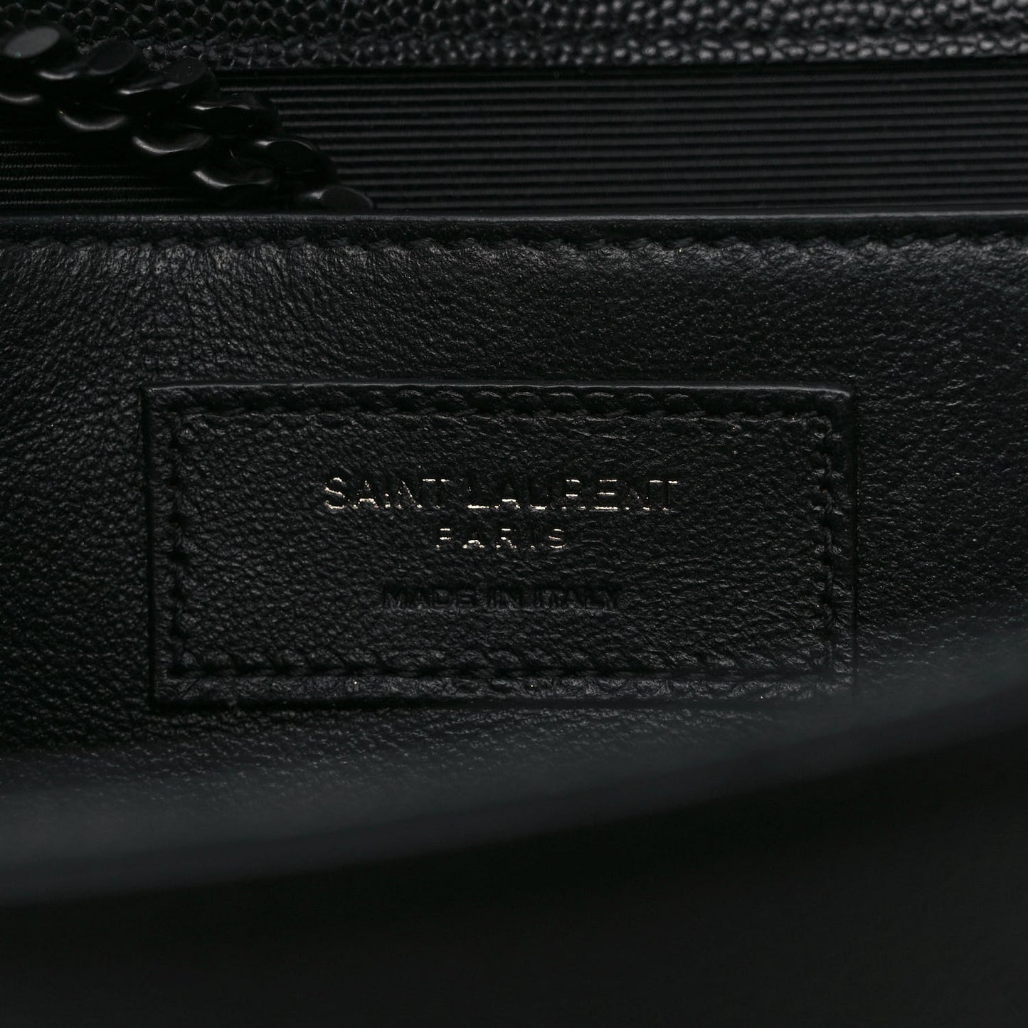 Grain De Poudre Medium Classic Monogram Kate Satchel Black