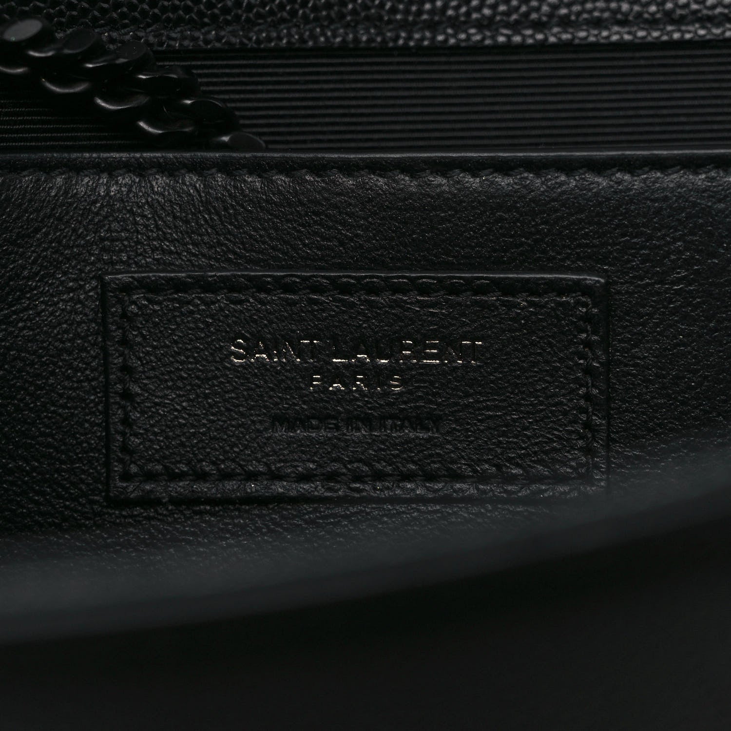 Saint Laurent Grain De Poudre Medium Classic Monogram Kate Satchel Black 6 of 9