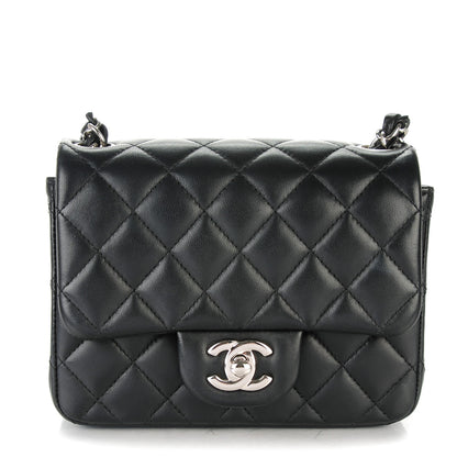 Chanel Lambskin Quilted Mini Square Flap Black 1 of 7