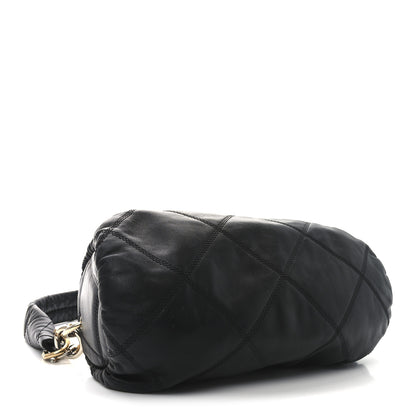 Chanel Lambskin Quilted  Bowling Bag Black 4 of 10