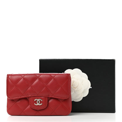 Chanel Lambskin Quilted Coin Purse Red 8 of 8