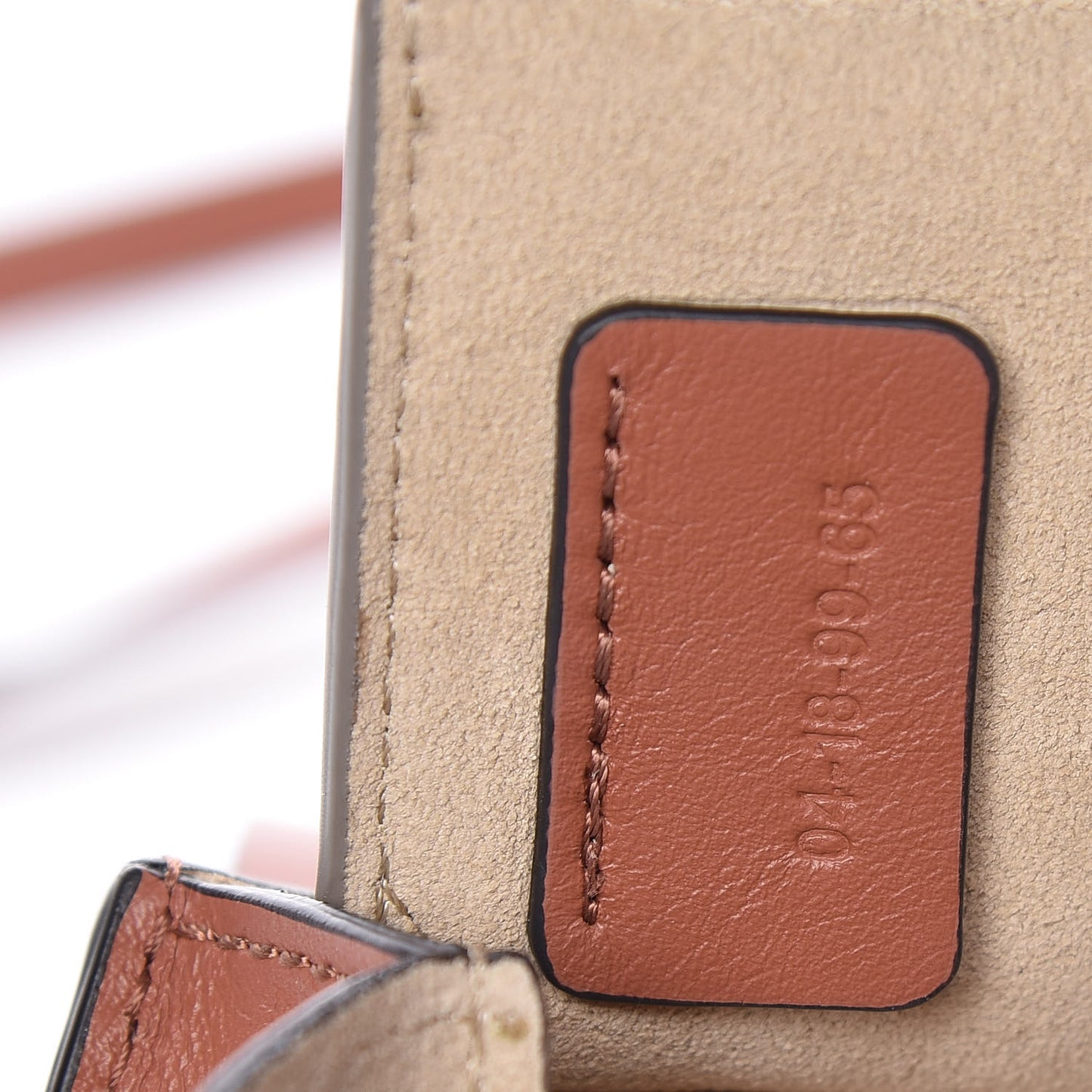 Suede Calfskin Mini Faye Bracelet Bag Waterlily
