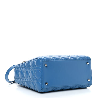 Christian Dior Lambskin Cannage Medium Lady Dior Blue Pastel 4 of 11