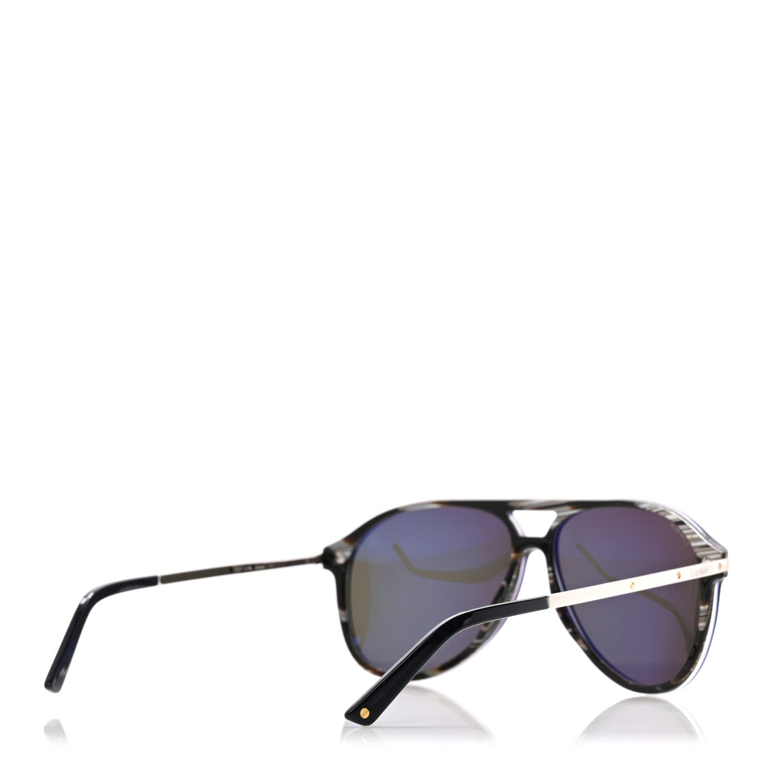 Cartier Metal Aviator CT0105S Sunglasses Black 4 of 7