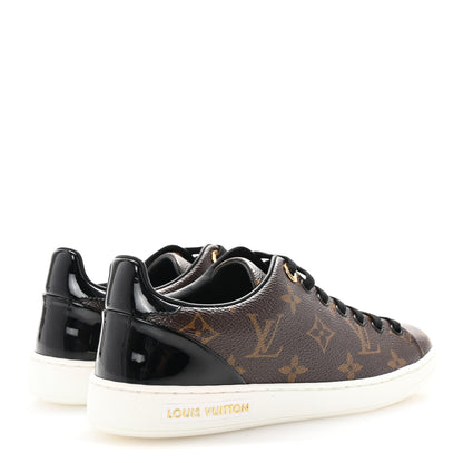 Louis Vuitton Patent Monogram Frontrow Sneakers 36 5 of 10
