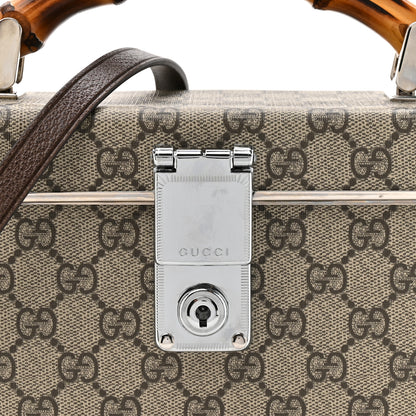 Gucci GG Supreme Monogram Globe-Trotter Beauty Case Brown 8 of 10
