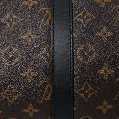 Louis Vuitton Monogram Macassar Keepall Bandouliere 55 16 of 24