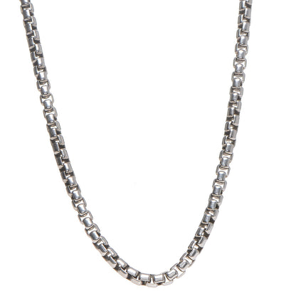 David Yurman Sterling Silver Box Chain Necklace 22 1 of 4