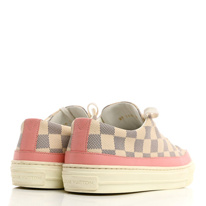 Louis Vuitton Damier Azur Stellar Sneakers 39 Rose Ballerine 4 of 8