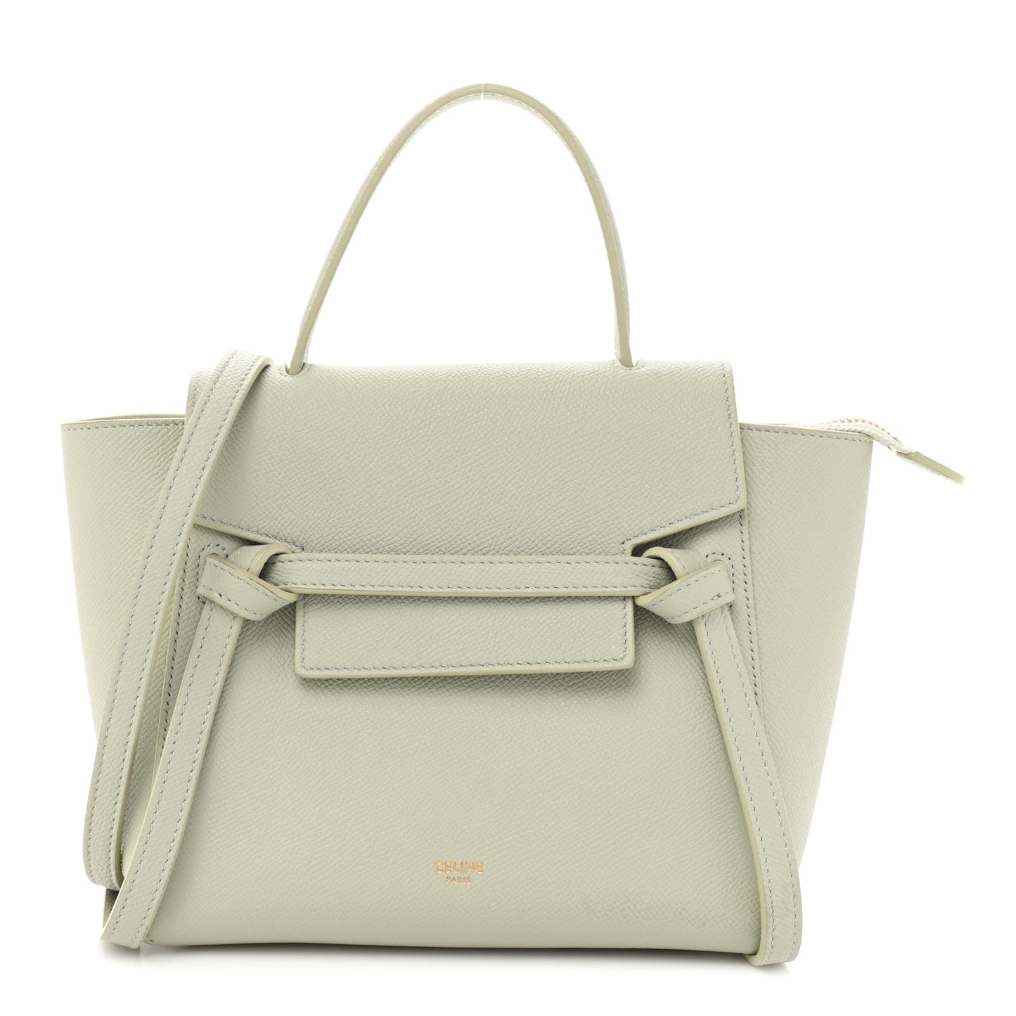 Grained Calfskin Nano Belt Bag Jade