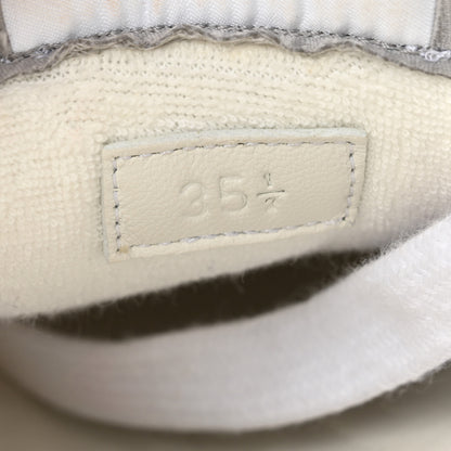 Gucci GG Monogram Web Screener Sneakers 35.5 White Grey Pink 9 of 10