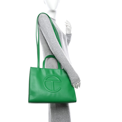Telfar Vegan Leather Medium Shopping Bag Greenscreen 2 of 11