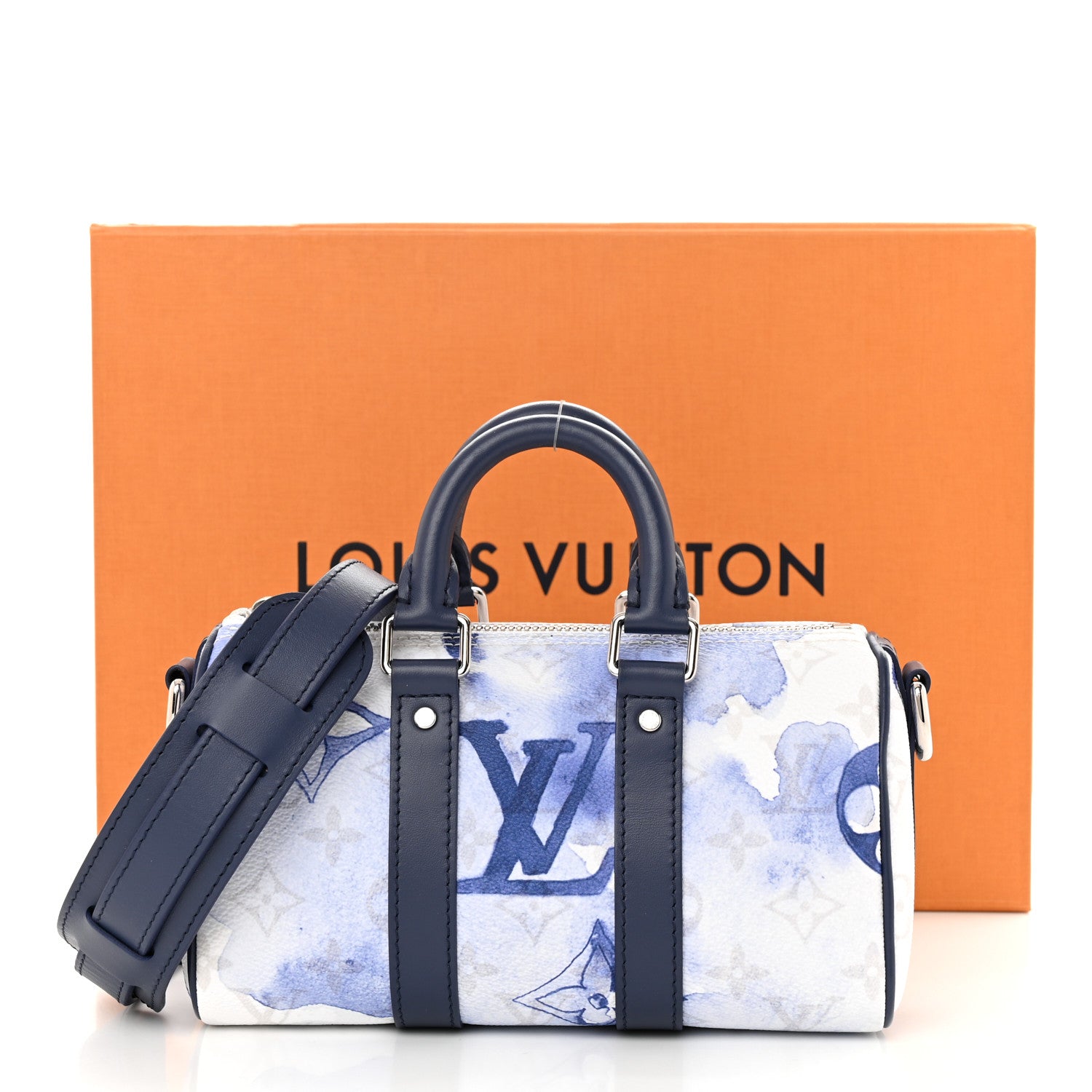 Louis Vuitton Monogram Watercolor Keepall XS Blue 10 of 10