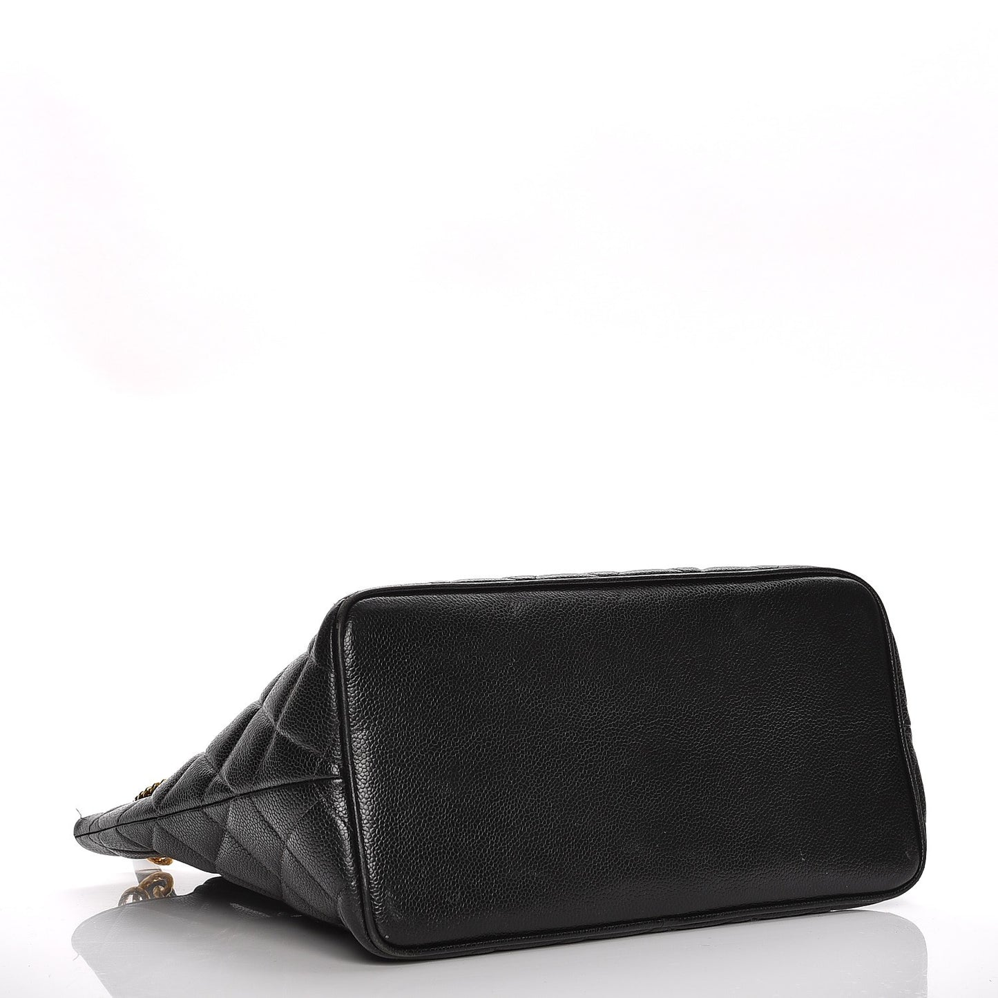 Caviar Quilted Medallion Tote Black
