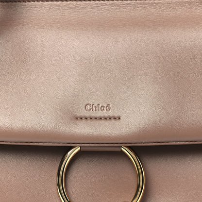 Chloe Calfskin Medium Faye Top Handle Bag Desert Taupe 8 of 12