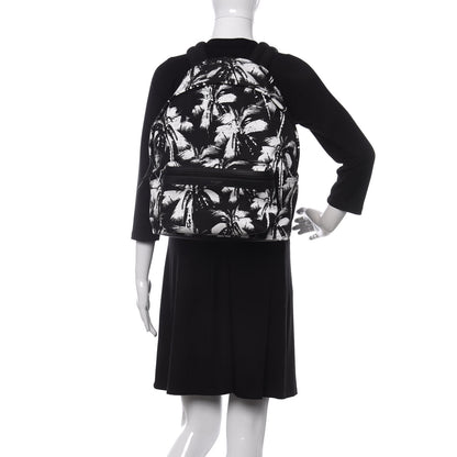 Saint Laurent Canvas Palm Tree City Backpack Black White 2 of 8