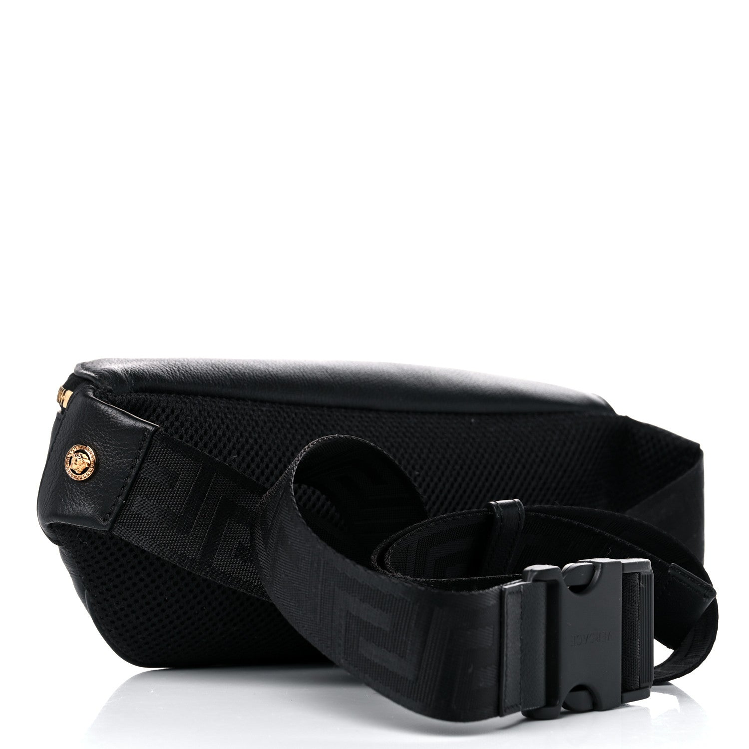 Versace Grained Calfskin Vanitas Medea Belt Bag Black 3 of 9