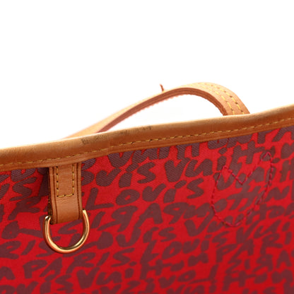 Louis Vuitton Monogram Graffiti Neverfull GM Fuchsia 13 of 16