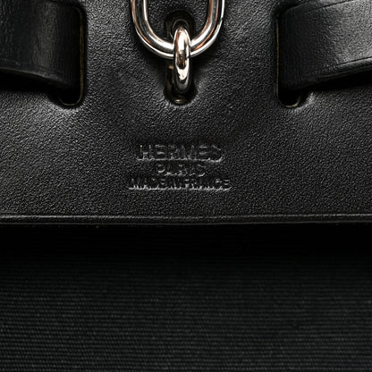 Hermes Toile Vache Calfskin Herbag 30 PM Backpack Black 7 of 11
