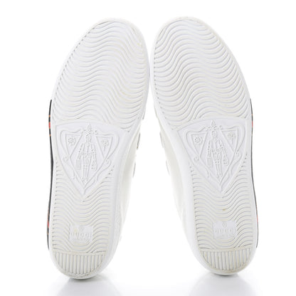 Gucci Miro Soft Calfskin Interlocking G Womens New Ace Sneakers 37.5 White Red Flame Green 6 of 9