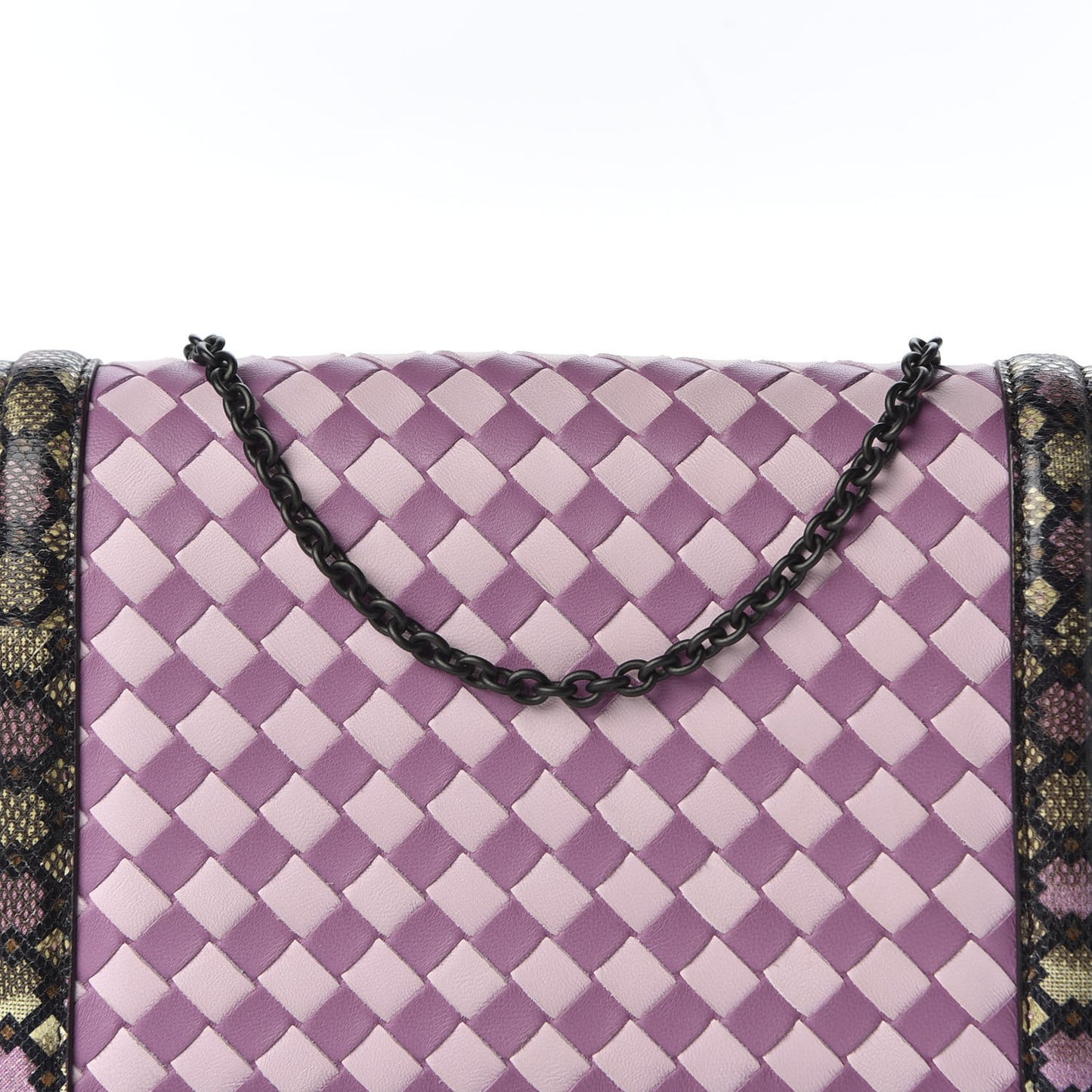 Nappa Karung Intrecciato Mini Montebello Crossbody Bag Purple Pink