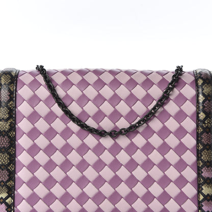 Bottega Veneta Nappa Karung Intrecciato Mini Montebello Crossbody Bag Purple Pink 8 of 8