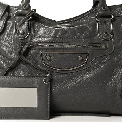 Balenciaga Agneau Silver Metallic Edge Hardware City Gris Cendre 7 of 12
