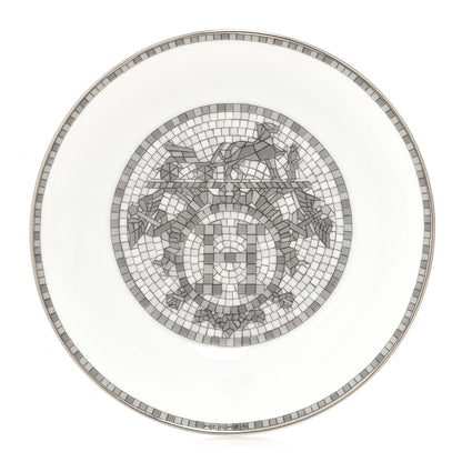 Hermes Porcelain Mosaique au 24 Soy Dish Platine 1 of 6
