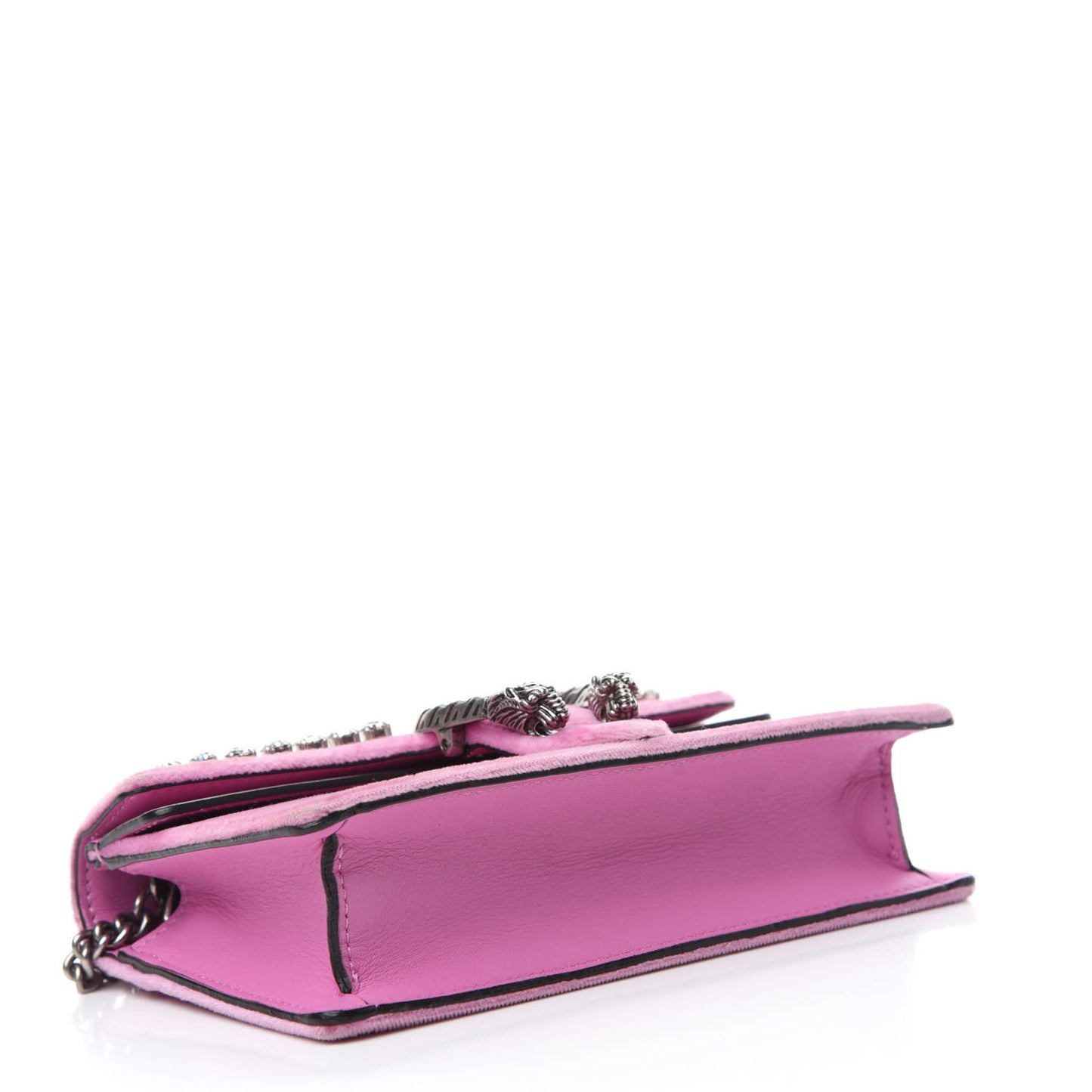 Velvet Crystal Super Mini Dionysus Shoulder Bag Malva