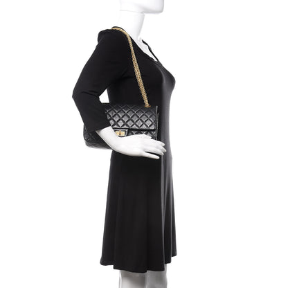 Chanel Aged Calfskin Quilted 2.55 Reissue 225 Flap Black 2 of 12