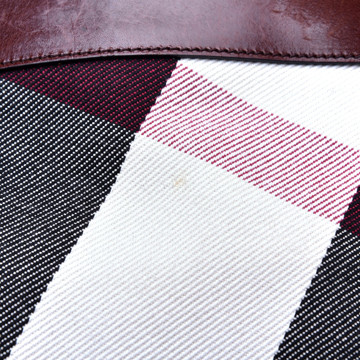 Canvas Mega Check Hobo Brown