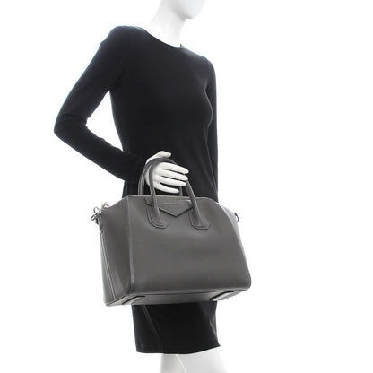 Givenchy Sugar Goatskin Medium Antigona Dark Grey 3 of 15