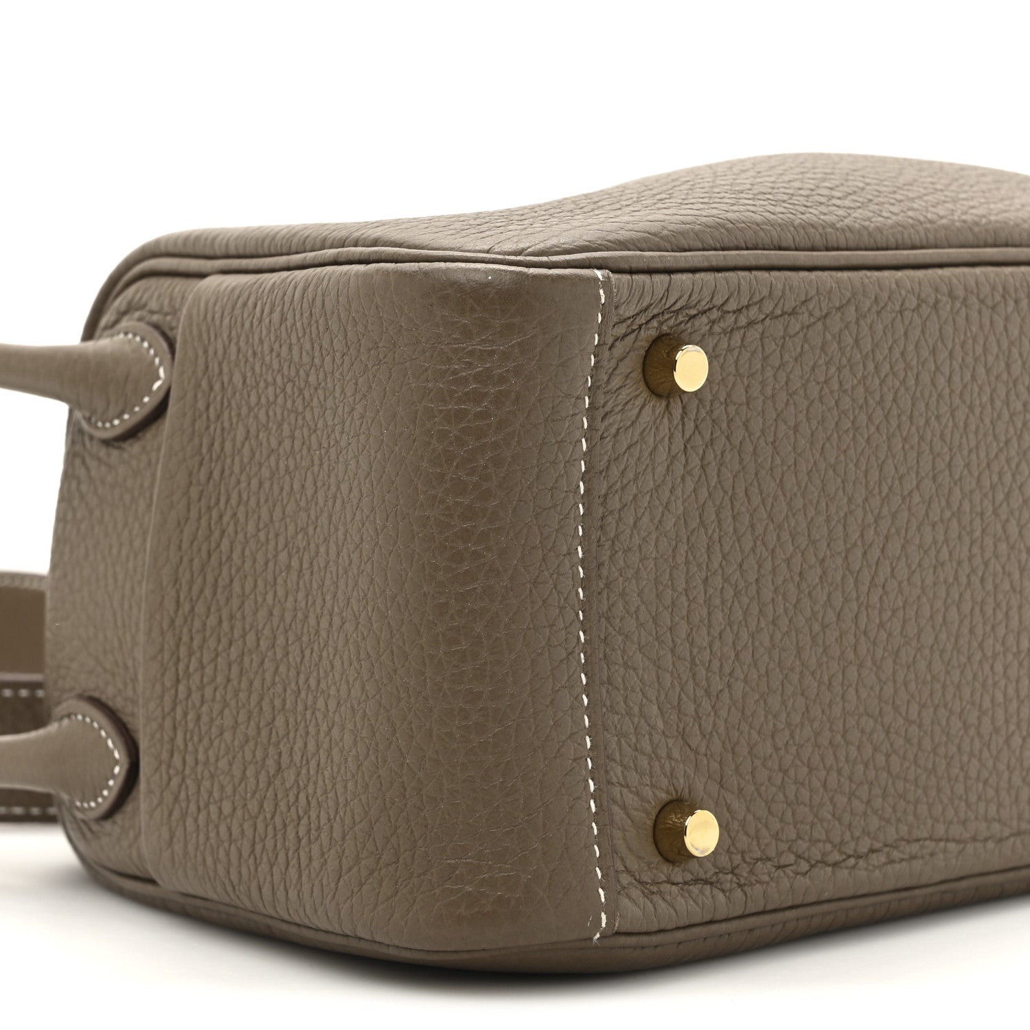 Hermes Taurillon Clemence Mini Lindy 20 Etoupe 10 of 11