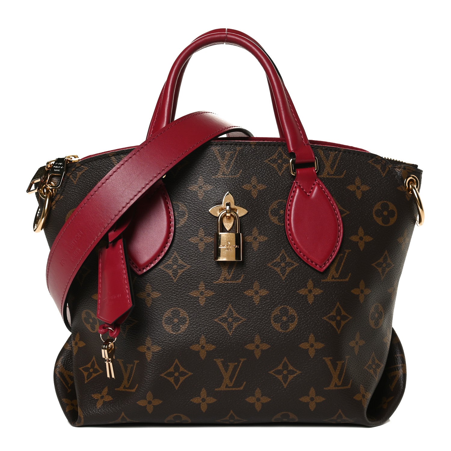 Louis Vuitton Monogram Flower Zipped Tote PM Lie de Vin 1 of 16