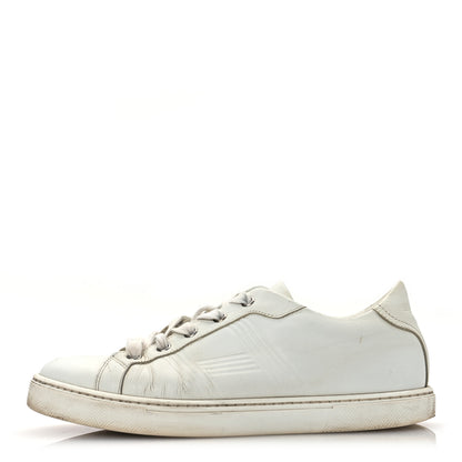 Hermes Calfskin Womens Advantage Sneakers 37 White 1 of 19