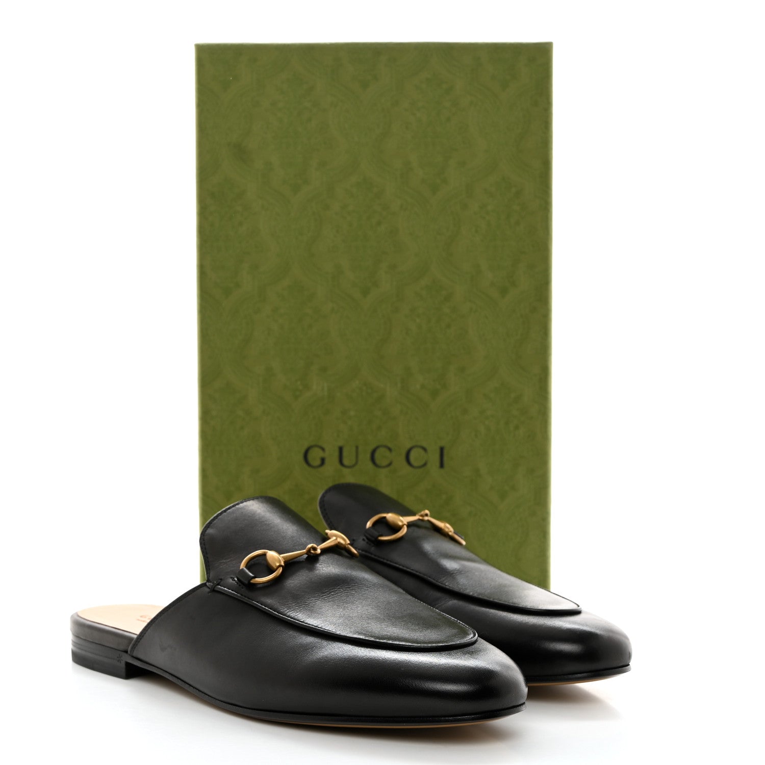 Gucci Calfskin Womens Princetown Slippers 40.5 Black 9 of 9
