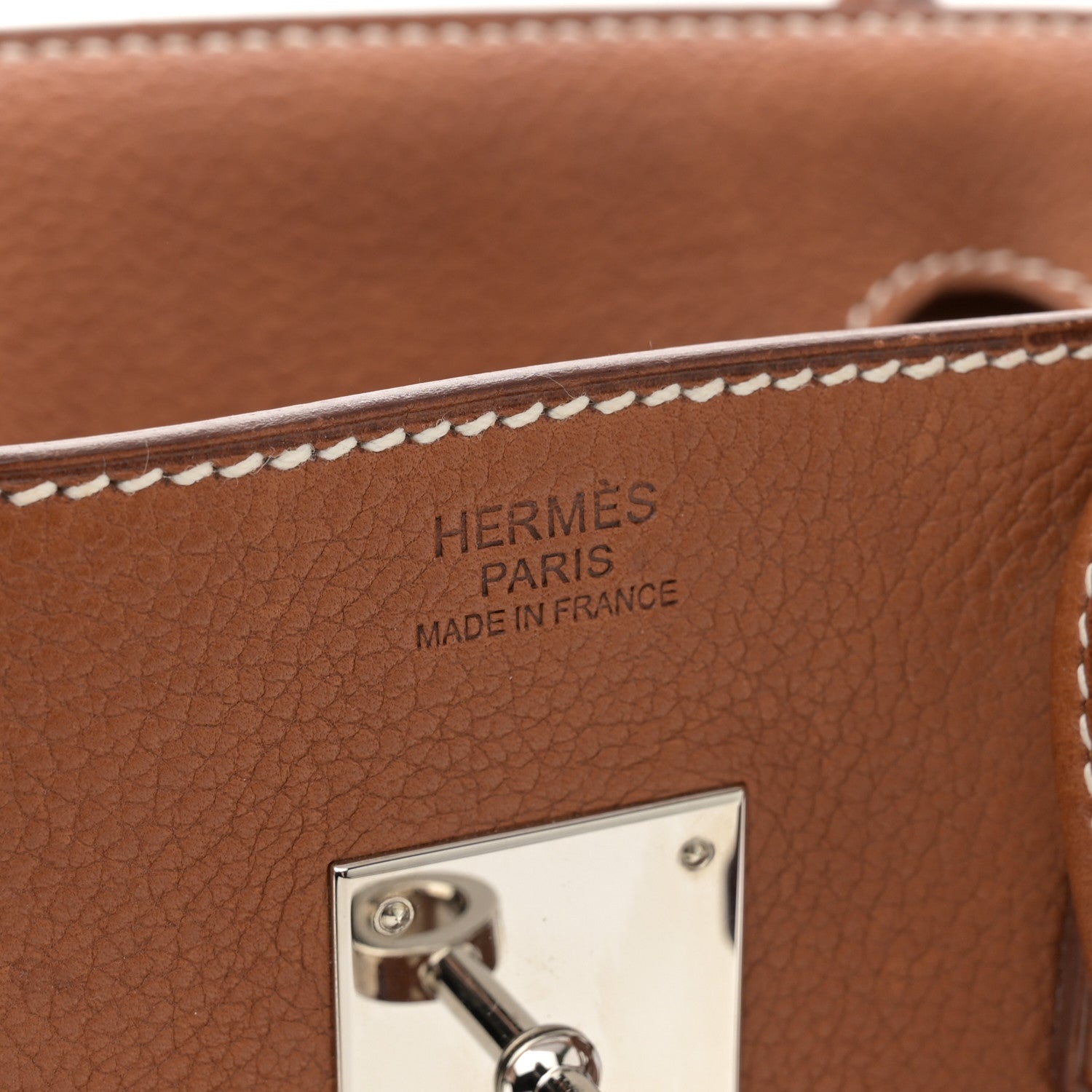 Hermes Natural Barenia Faubourg Birkin 30 Fauve 6 of 14