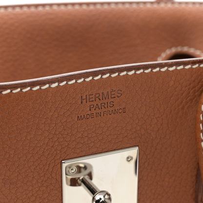 Hermes Natural Barenia Faubourg Birkin 30 Fauve 6 of 14
