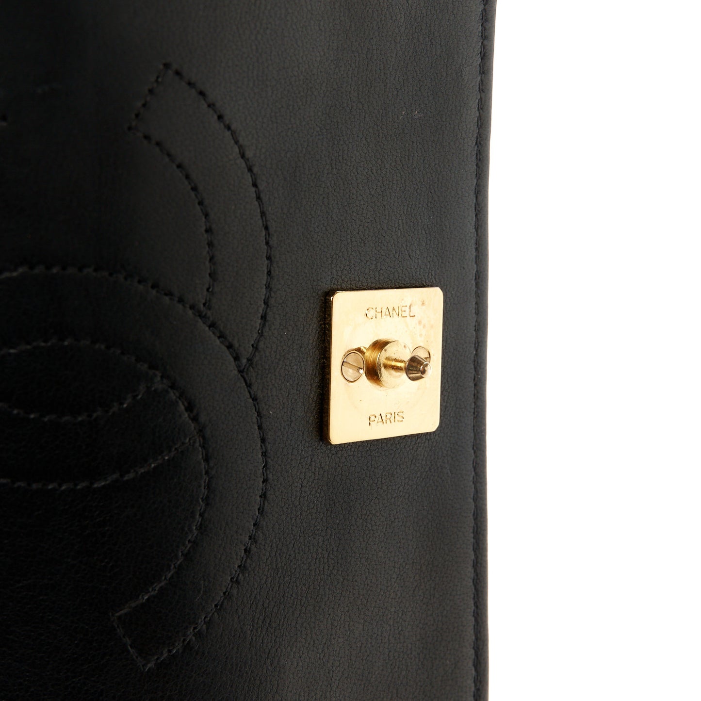 Lambskin Quilted Small Single Flap Black