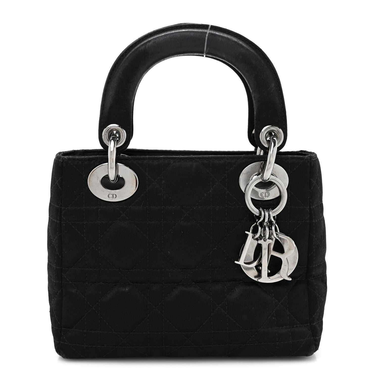 Christian Dior Satin Cannage Mini Lady Dior Black 1 of 20