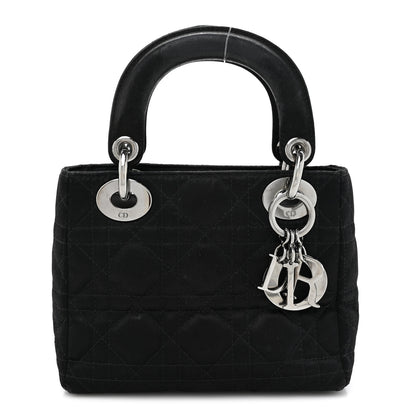 Christian Dior Satin Cannage Mini Lady Dior Black 1 of 20