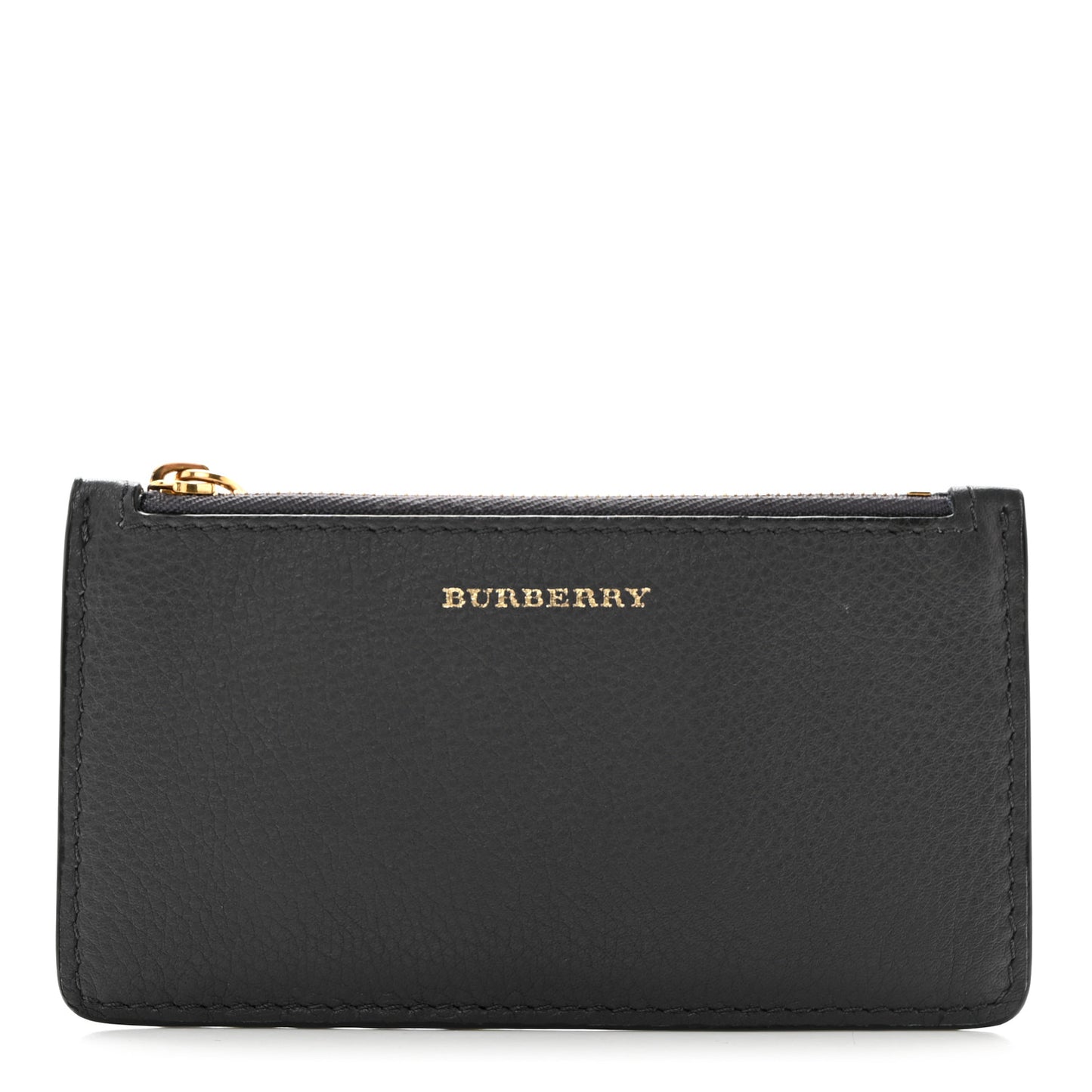 Grained Calfskin Two Tone Somerset Coin Case Card Holder Charcoal Grey