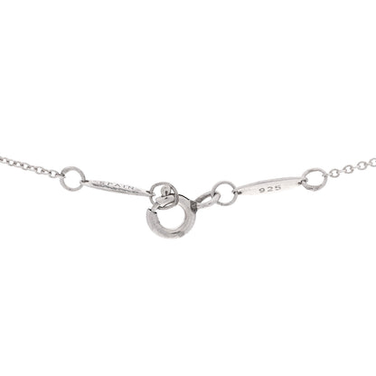 Tiffany Sterling Silver Diamond .03ct Elsa Peretti Diamonds by the Yard Pendant Necklace 5 of 5