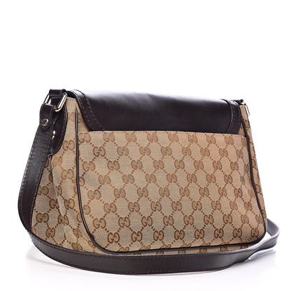 Gucci Monogram Techno Horsebit Large Shoulder Flap Bag Brown 3 of 15
